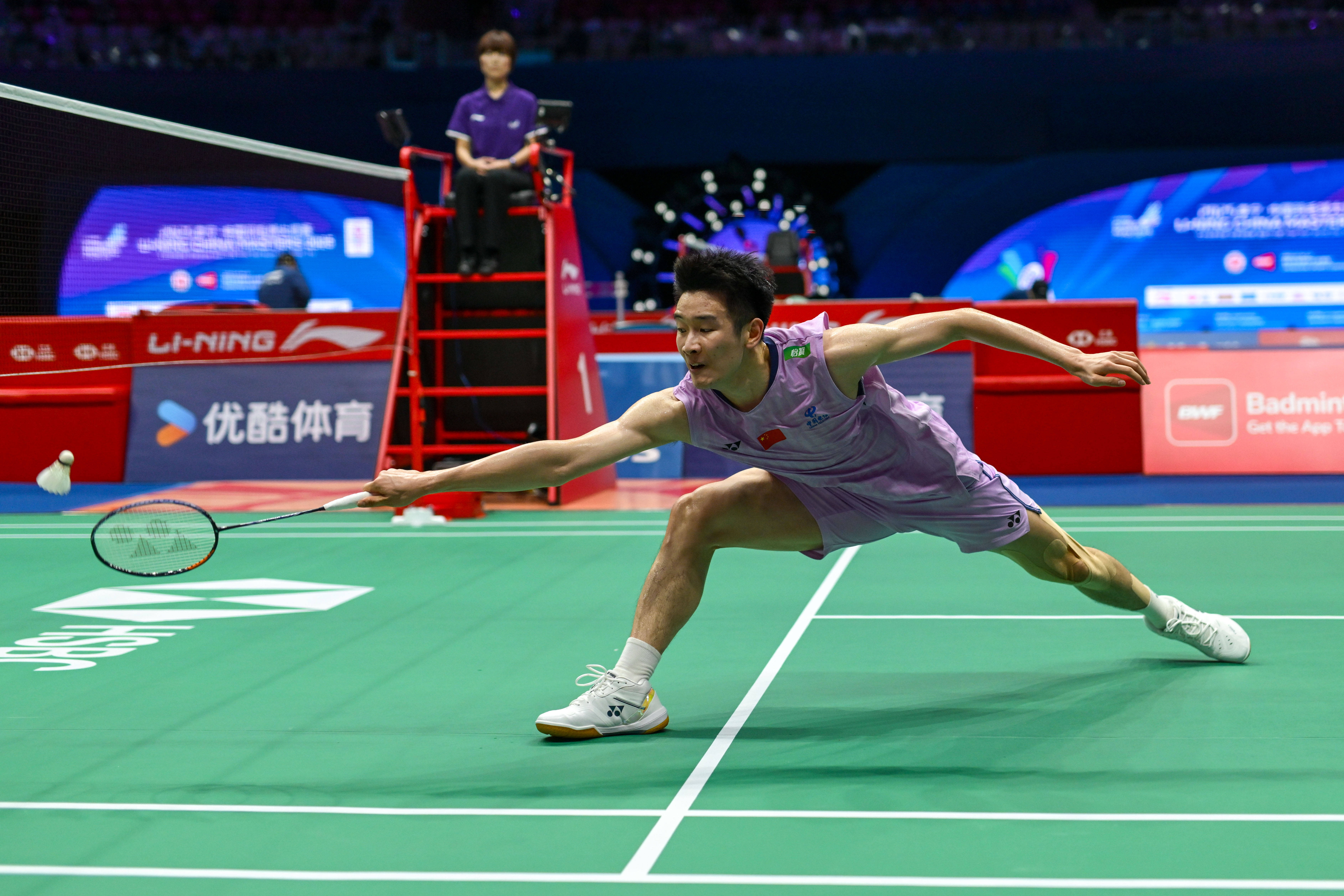 #(体育)羽毛球——中国大师赛:李诗沣首轮晋级