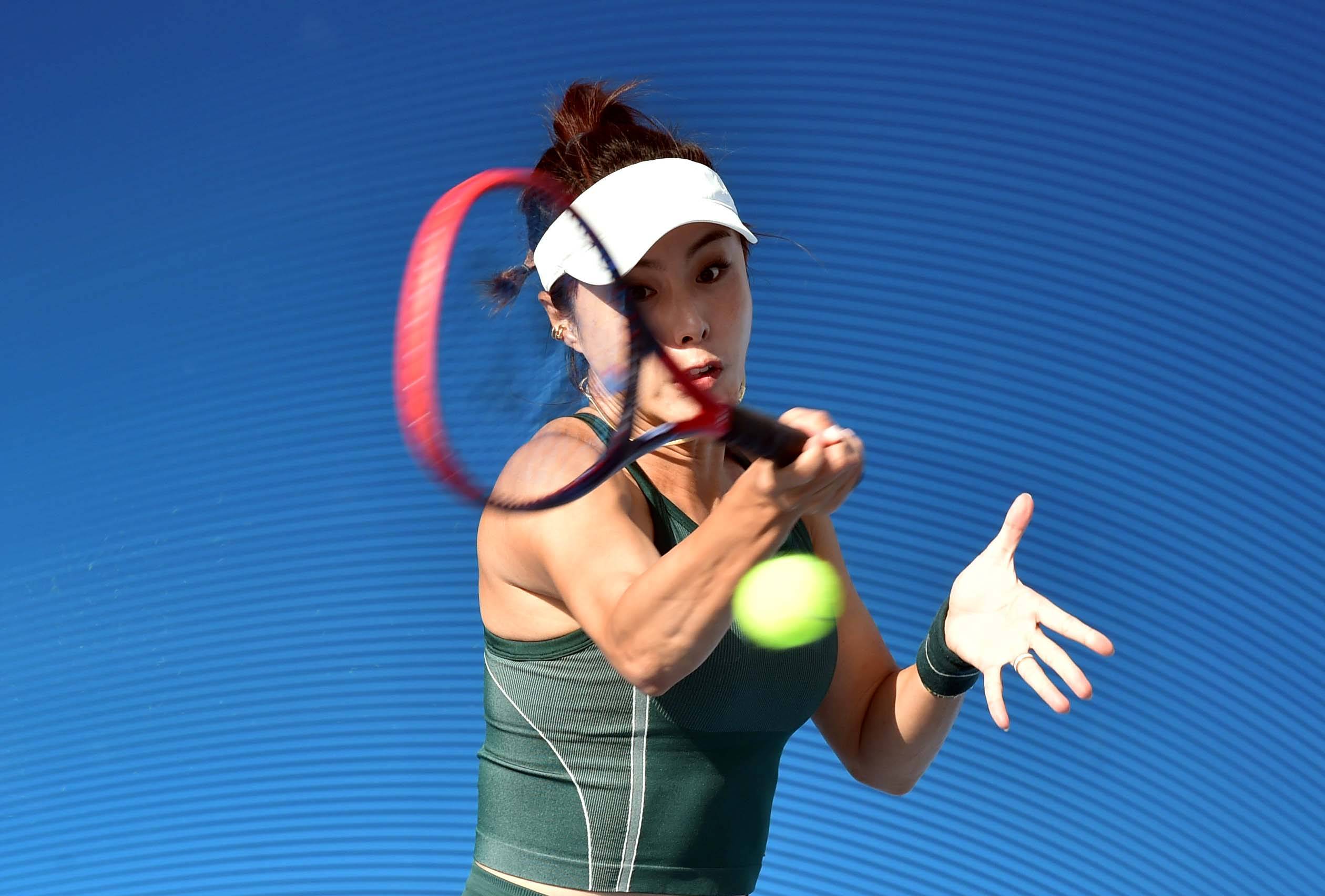 (体育)网球——中国网球巡回赛香港公开赛:王蔷晋级