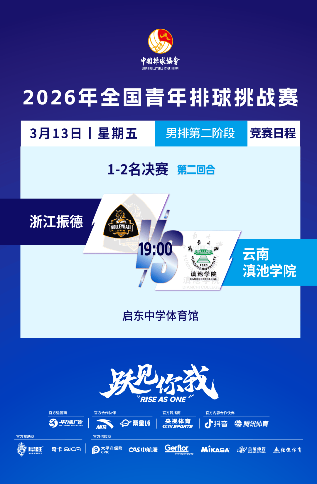 比赛战报丨2026年全国青年排球挑战赛第二阶段第八比赛日战报来啦!